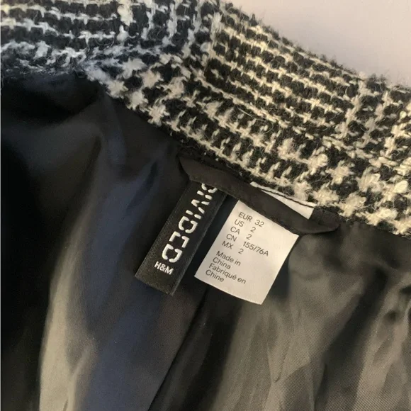 H&M Plaid/Tweed Blazer Coat - Picture 2 of 2